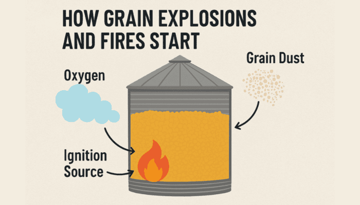 how grain fires and explosions happen