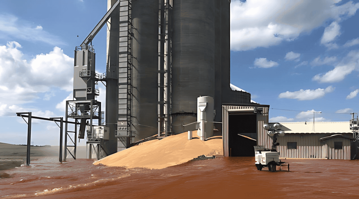 flooded grain bin emergency service