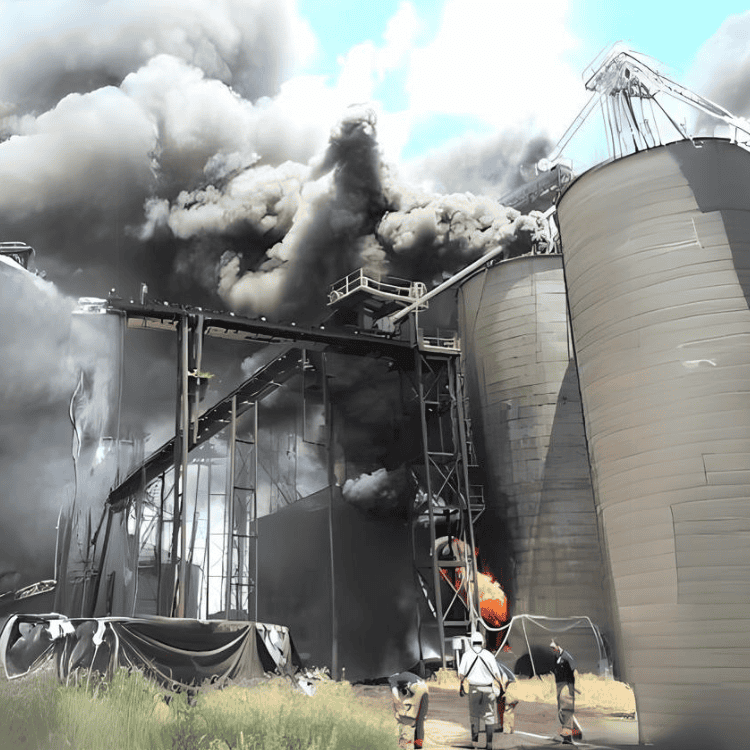 burning grain response